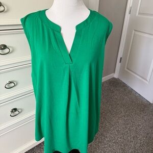 Choices Vibrant Green Sleeveless Blouse